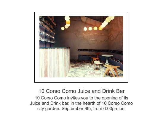 10 Corso Como bar