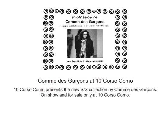 comme des garcons at 10 Corso Como