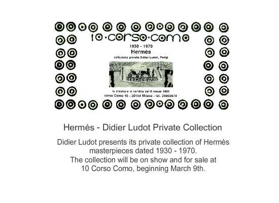 Hermès; Didier Ludot Private Collection